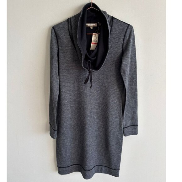 Tommy Bahama Womens Reversible Billow Double Knit Dress Black Size XS - Picture 1 of 14